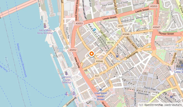 Map showing the location of 51 Italian in Liverpool