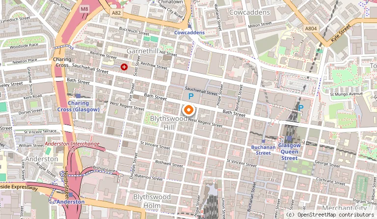 Map showing the location of ABode Glasgow in Glasgow