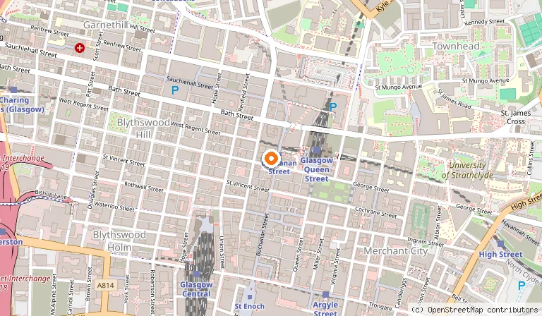 Map showing the location of Amarone in Glasgow
