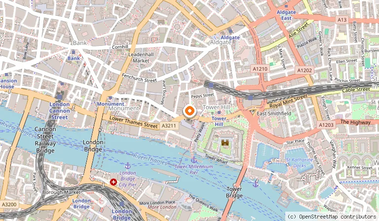 Map showing the location of Apex City Of London Hotel in London