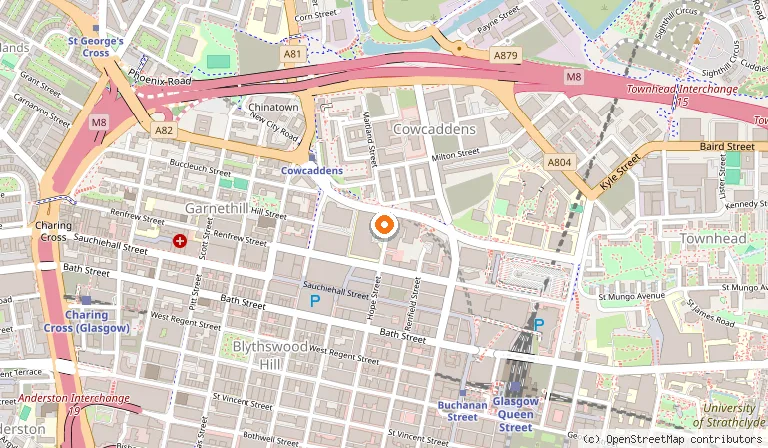 Map showing the location of Ardnamurchan Scottish Restaurant & Bar in Glasgow