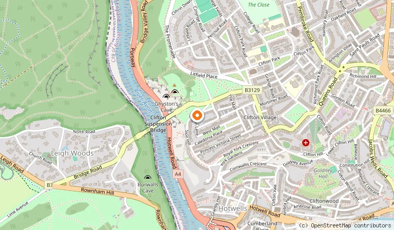 Map showing the location of Avon Gorge by Hotel du Vin in Bristol