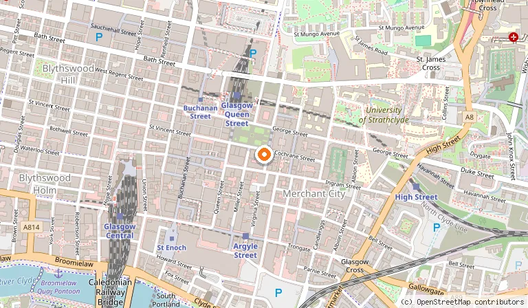 Map showing the location of Browns Glasgow in Glasgow