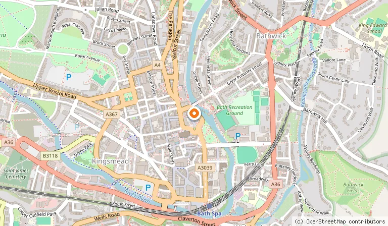 Map showing the location of Cappadocia Turkish Restaurant in Bath