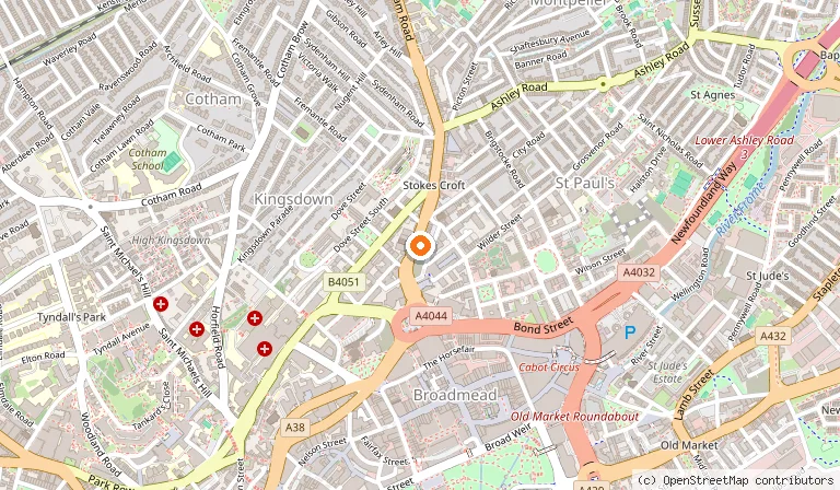 Map showing the location of Caribbean Croft in Bristol