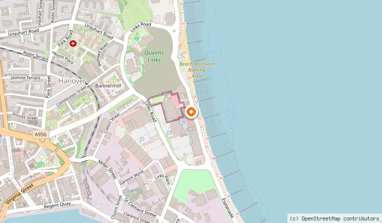 Map showing the location of Cartoos Grill House & Desserts in Aberdeen