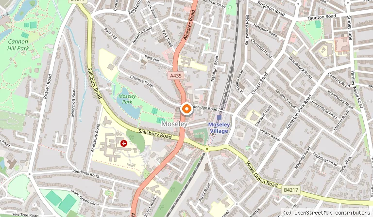 Map showing the location of Chakana in Birmingham
