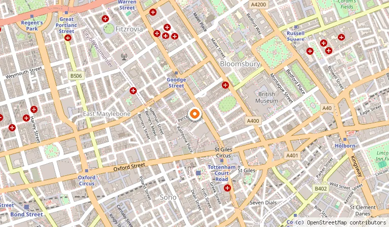 Map showing the location of Chettinad Restaurant in London