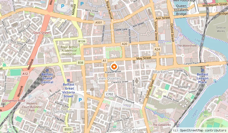 Map showing the location of Coco in Belfast