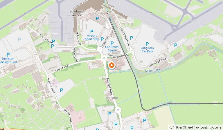 Map showing the location of DoubleTree by Hilton Edinburgh Airport in Edinburgh