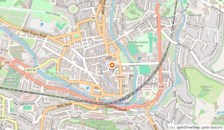 Map showing the location of Eight in Bath