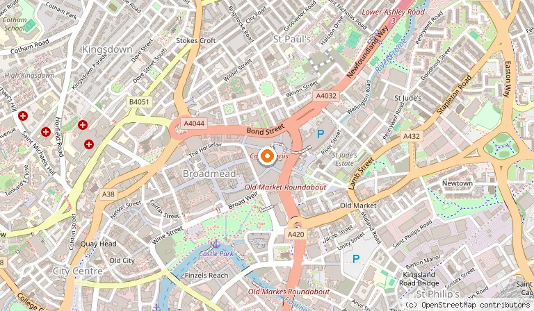 Map showing the location of Escape Hunt Bristol in Bristol