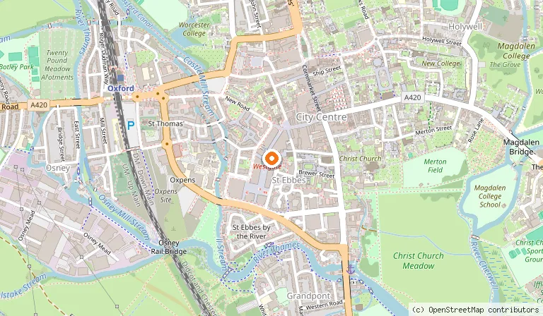 Map showing the location of Escape Hunt Oxford in Oxford