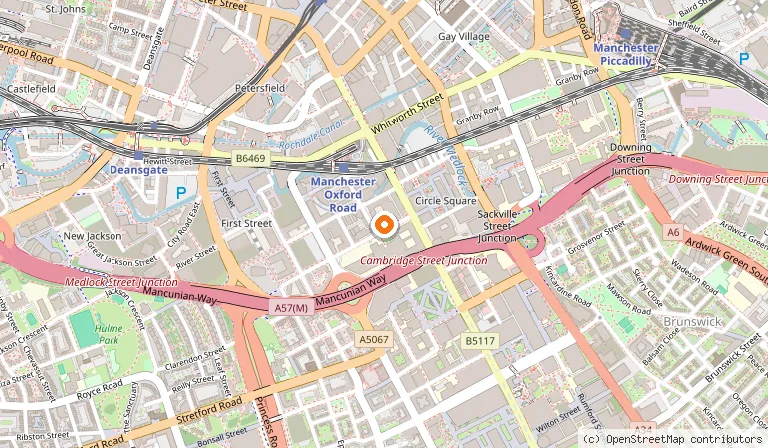 Map showing the location of Etci Mehmet - Turkish Steak & Burger House in Manchester
