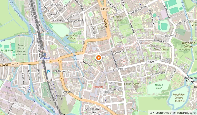 Map showing the location of Eurobar & Hotel in Oxford