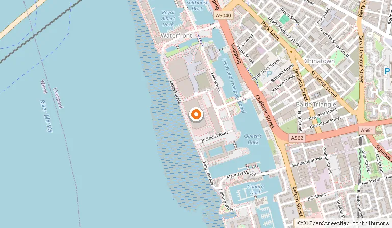 Map showing the location of Exhibition Centre Liverpool in Liverpool