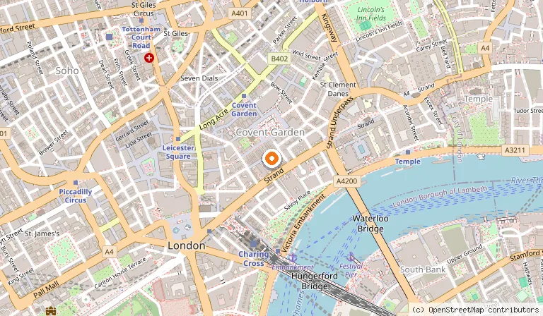 Map showing the location of Fatt Pundit in London