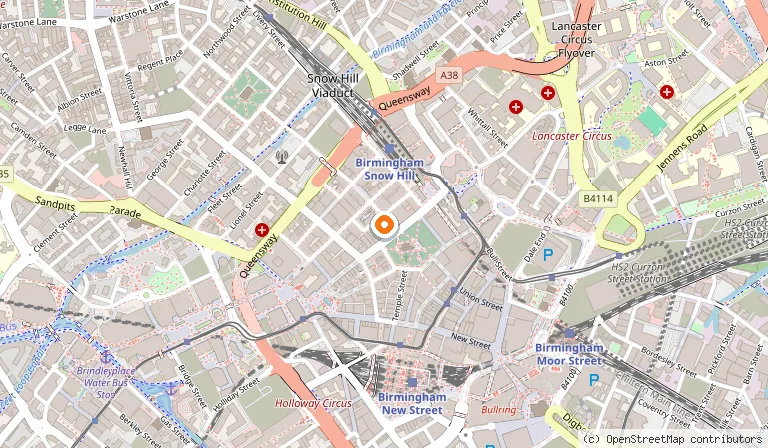 Map showing the location of Gaucho - Birmingham in Birmingham