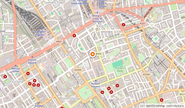 Map showing the location of Generator London in London