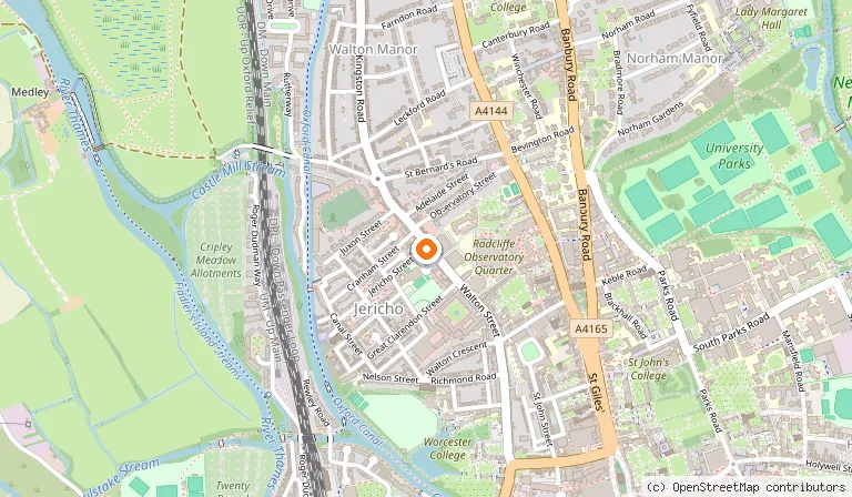 Map showing the location of Giggling Squid - Oxford in Oxford