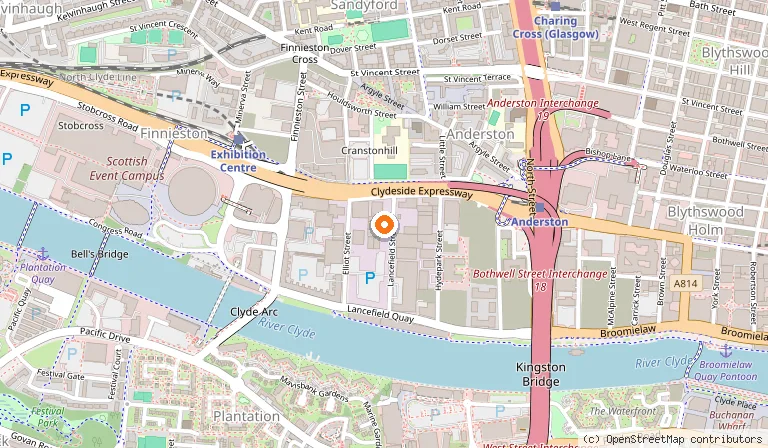 Map showing the location of Golf Fang - Glasgow in Glasgow