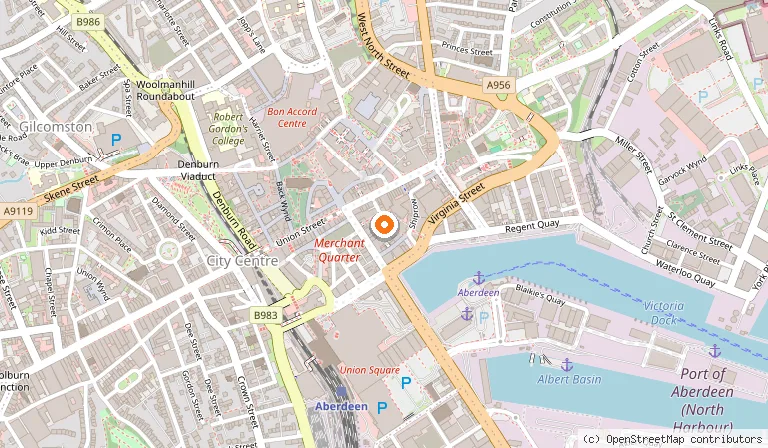 Map showing the location of Goulash in Aberdeen