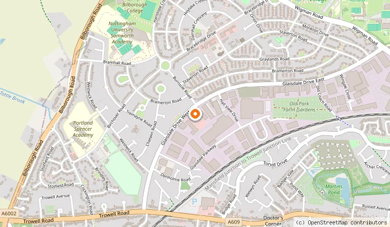 Map showing the location of Gurkha Kitchen Nottingham in Nottingham