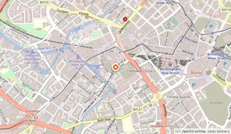 Map showing the location of Holiday Inn Express Birmingham - City Centre By IHG in Birmingham