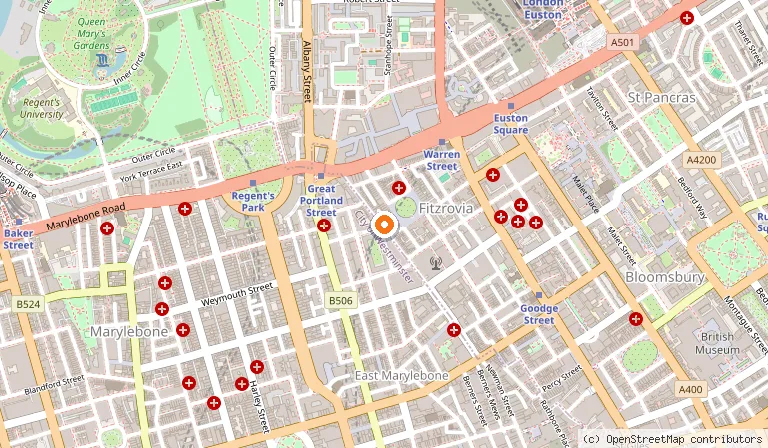 Map showing the location of Holiday Inn London - Regent's Park by IHG in London