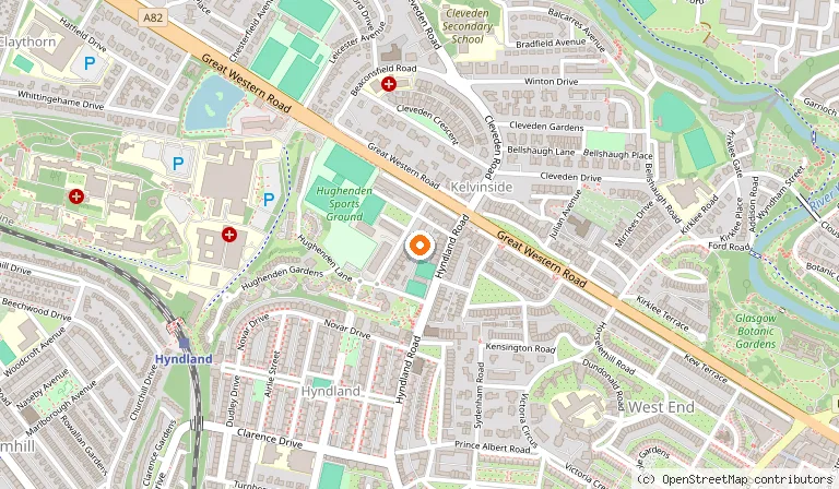 Map showing the location of Hotel du Vin & Bistro Glasgow in Glasgow