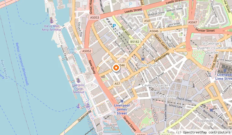 Map showing the location of Hotel Indigo Liverpool by IHG in Liverpool