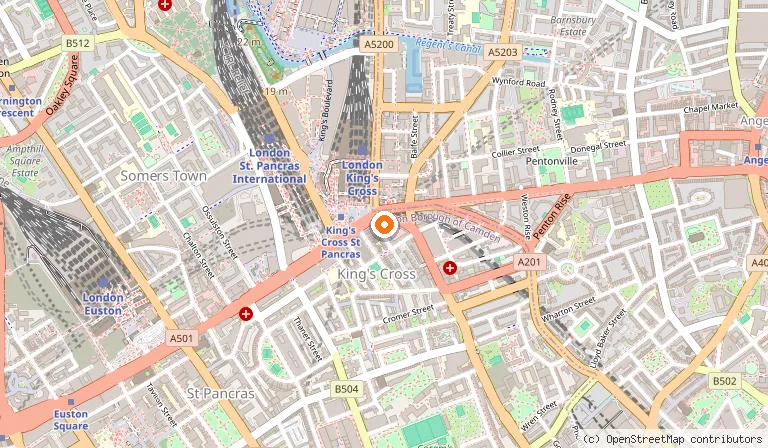 Map showing the location of Indian Lounge in London