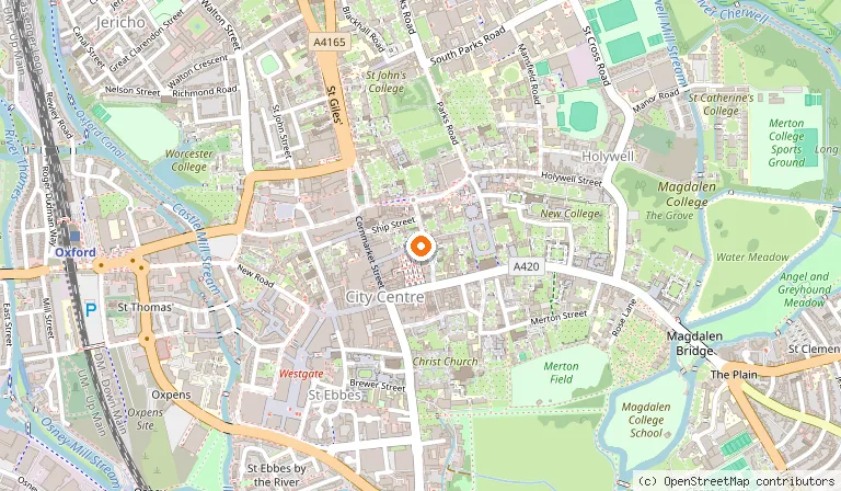 Map showing the location of Kina Ceramics in Oxford