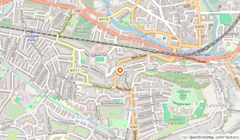 Map showing the location of Leighton House - Boutique Guesthouse in Bath