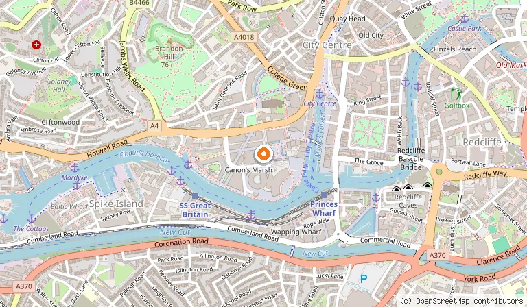 Map showing the location of Locked In A Room Bristol in Bristol