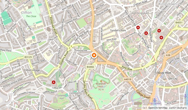 Map showing the location of Lost & Found Bristol in Bristol