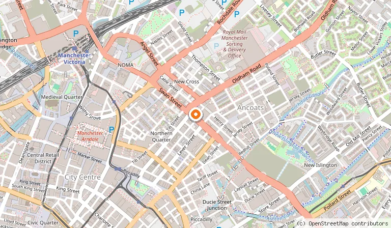 Map showing the location of Lucardo Manchester - Escape Rooms in Manchester
