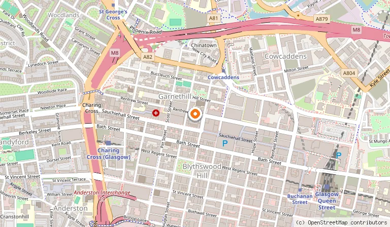 Map showing the location of Maldron Hotel Glasgow City in Glasgow