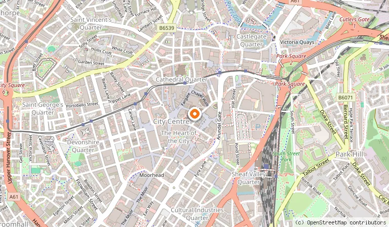 Map showing the location of Marmadukes in Sheffield