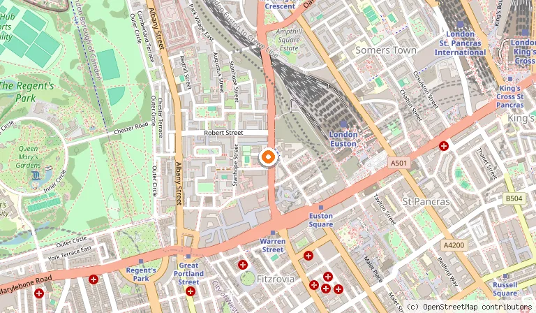 Map showing the location of Mestizo Mexican Restaurant & Tequila Bar in London