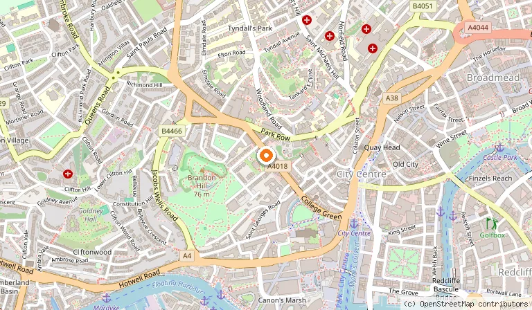 Map showing the location of Moltobuono! in Bristol