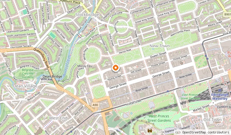 Map showing the location of Native Edinburgh in Edinburgh