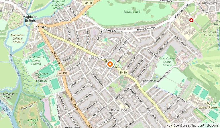Map showing the location of NEF Istanbul in Oxford
