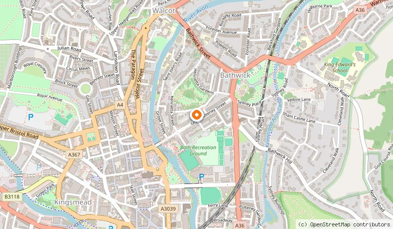 Map showing the location of No.15 by GuestHouse, Bath in Bath