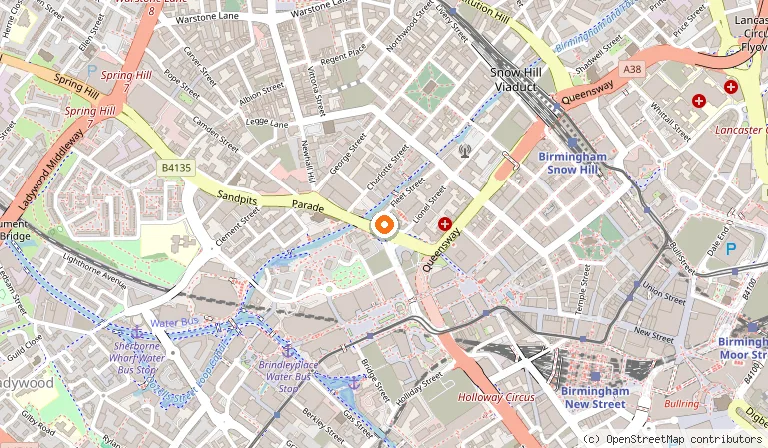 Map showing the location of Opheem in Birmingham