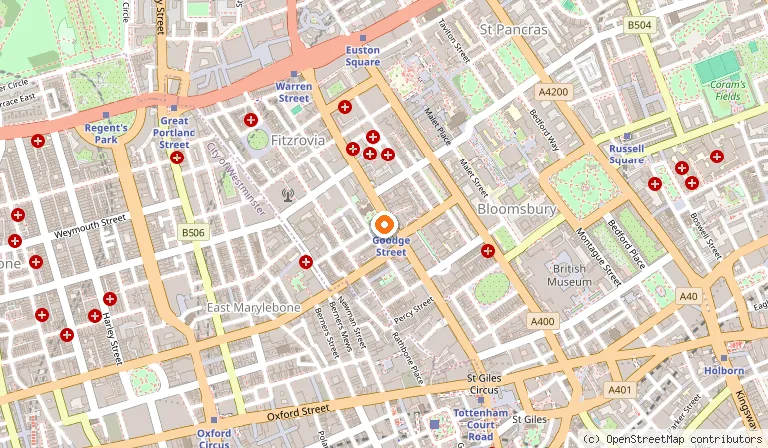 Map showing the location of PaStation London in London