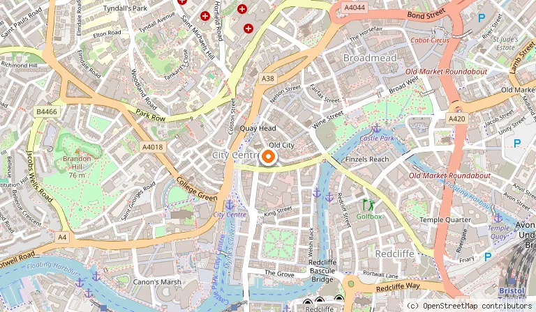 Map showing the location of Pho Bristol in Bristol