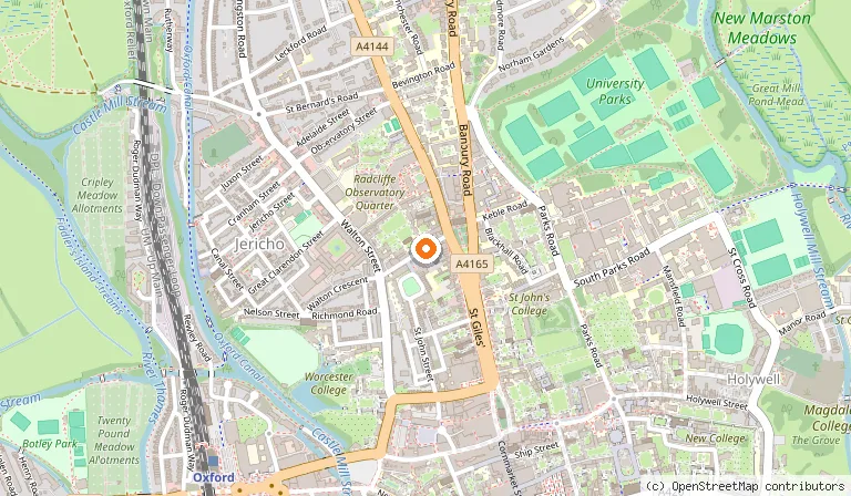 Map showing the location of Pierre Victoire in Oxford