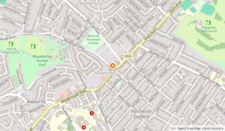 Map showing the location of Plainsman in Nottingham