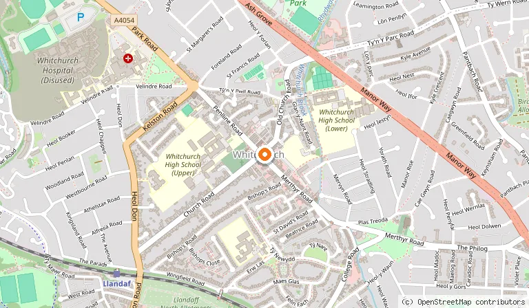 Map showing the location of Plough in Cardiff